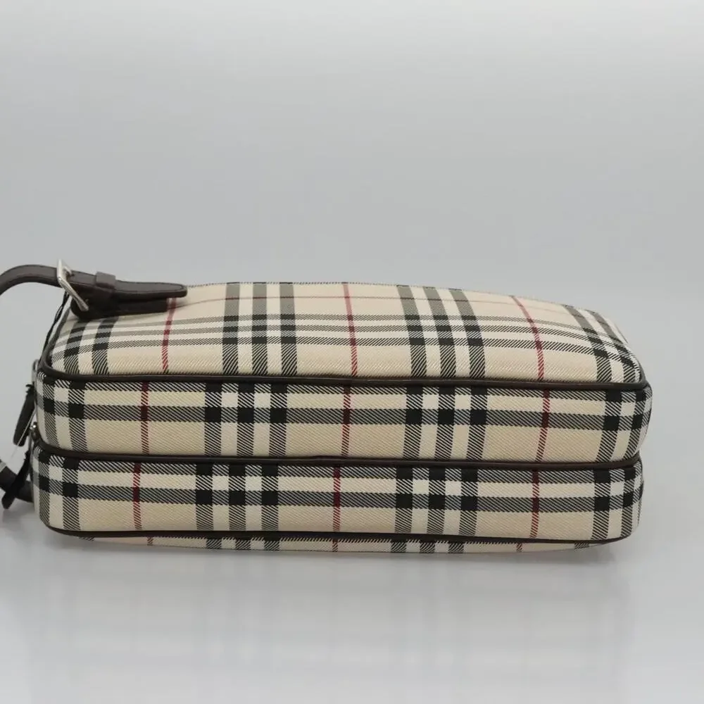 Burberry Nova Check Nylon Clutch Bag Beige
